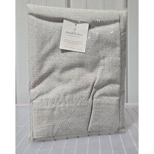 Hearth & Hand Light Filtering Gray Textured Single Curtain Panel 54" x 95"